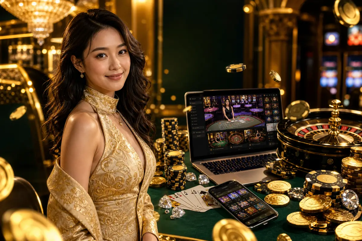 desh77 Live Dealer Baccarat Table